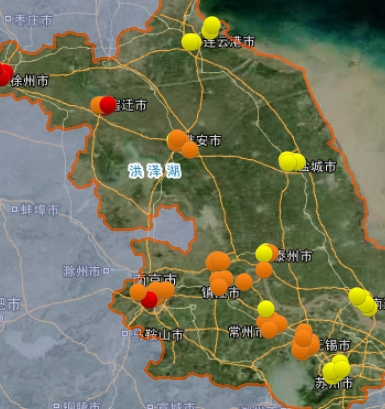 12月14日江苏空气质量排名:盐城最好 徐州最差