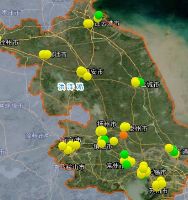 1月9日江苏空气质量排名:南通最好 泰州最差