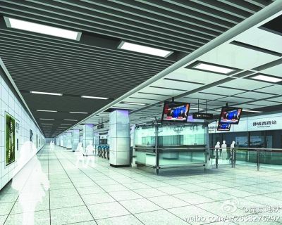 南京机场轻轨线车站主体完工 到南站半小时
