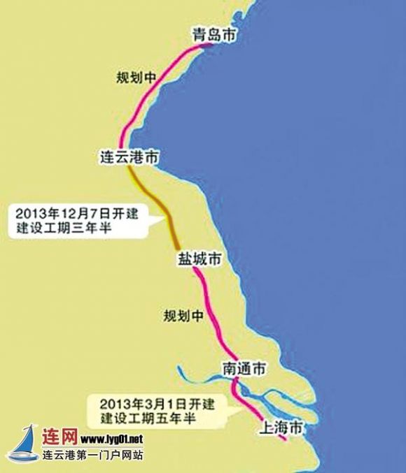 沪通铁路长江大桥开工 连云港到上海更便捷