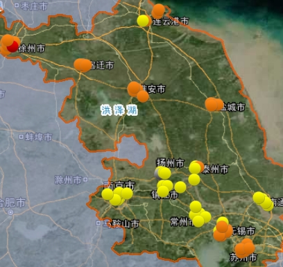 3月20日江苏13市空气质量常州最好 盐城最差