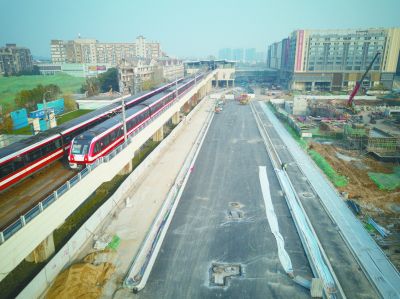 南京马群地铁站段改扩建工程基本完工