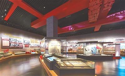 淮海戰役紀念館內人民群眾支前展廳。