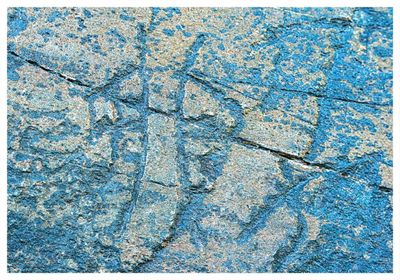 尕日塘秦刻石（局部）。新华社记者 杜笑微摄